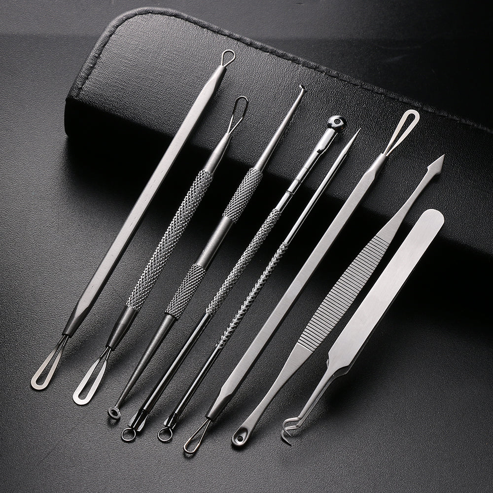1 Set Stainless Steel Extractor Blackhead Remover