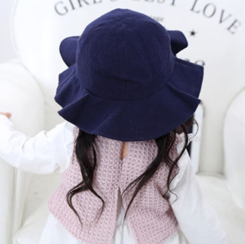 Cotton Baby Hat With Wide Brim