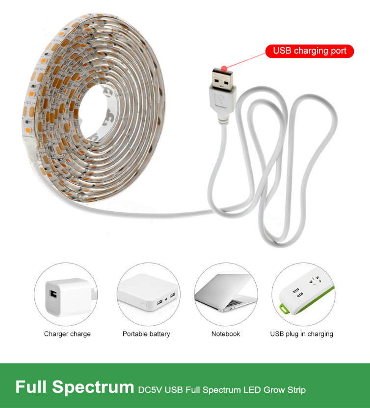 USB Full Spectrum Plant Growth Lamp