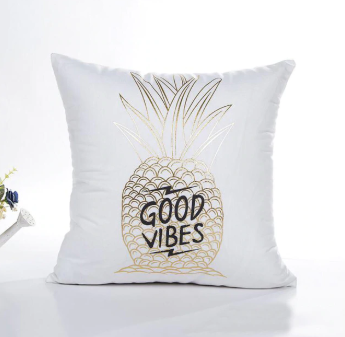 Gold Decoration Cushion Cover