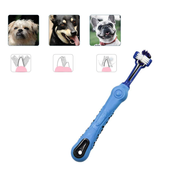 3 Sided Pet Toothbrush