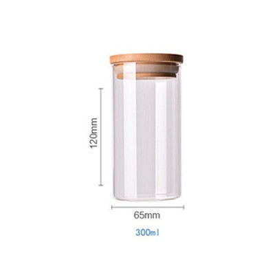 High Borosilicate Bamboo Covered Food Container