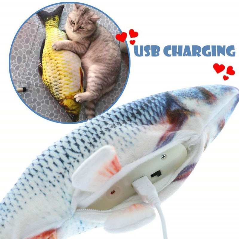 Realistic Moving Fish Electric Toy For Cat