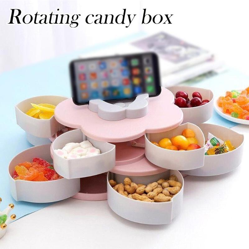Multifunctional Rotating Snack Box