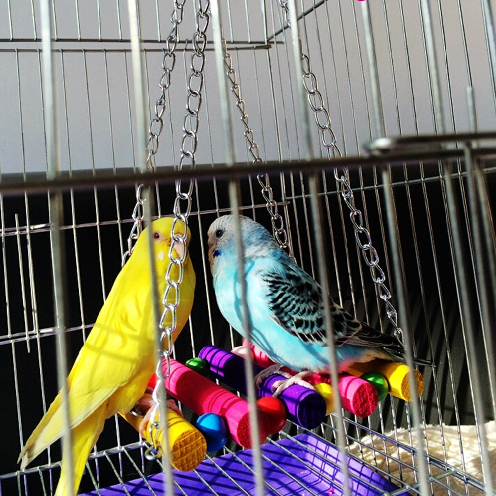 Parrot Parakeet Budgie Cockatiel Cage Bird Toys Hanging Toy Brinquedo Hammock Swing Toy