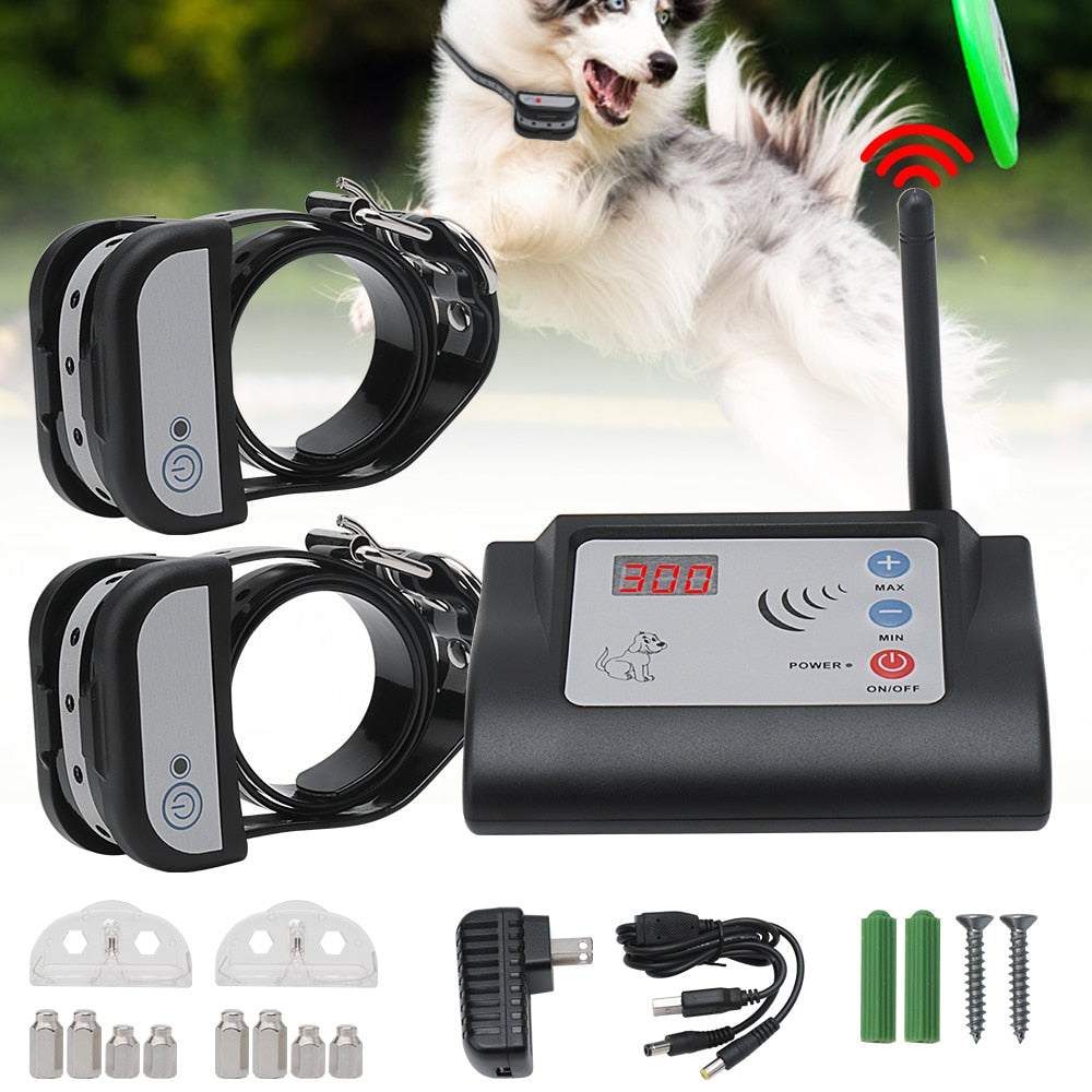 Wireless Waterproof Electric Dog Fence Outdoor Pet Dog Training Collar