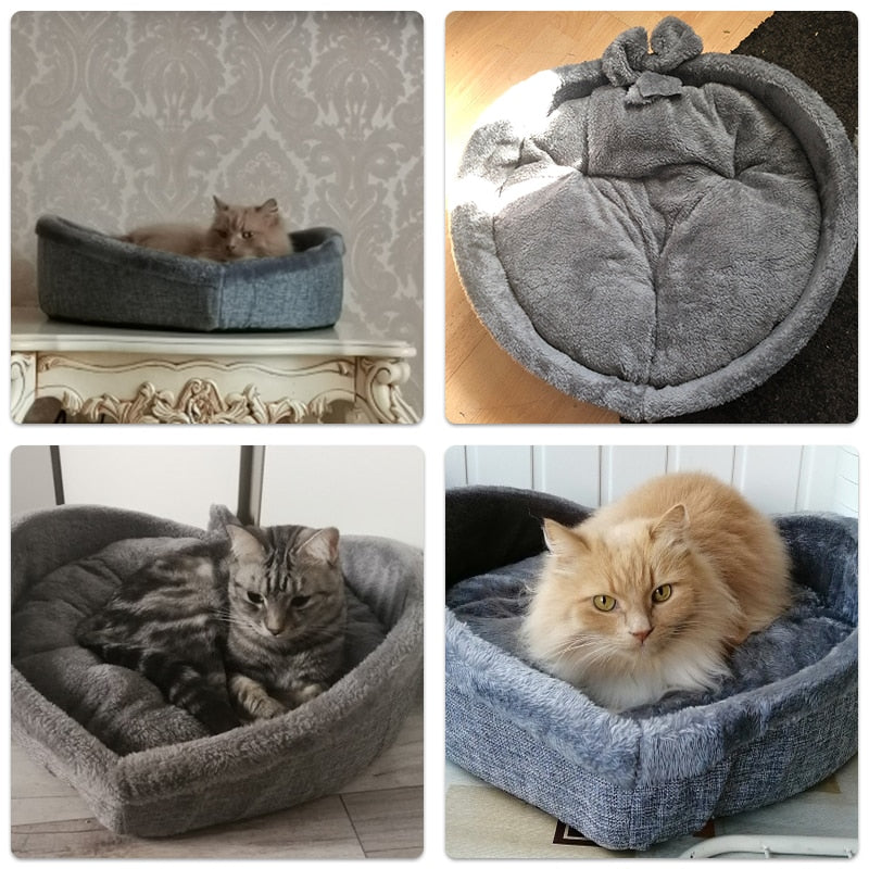 Heart-shaped Cat Bed