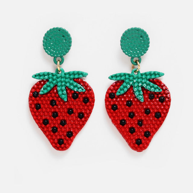 Cartoon Fruit Earrings