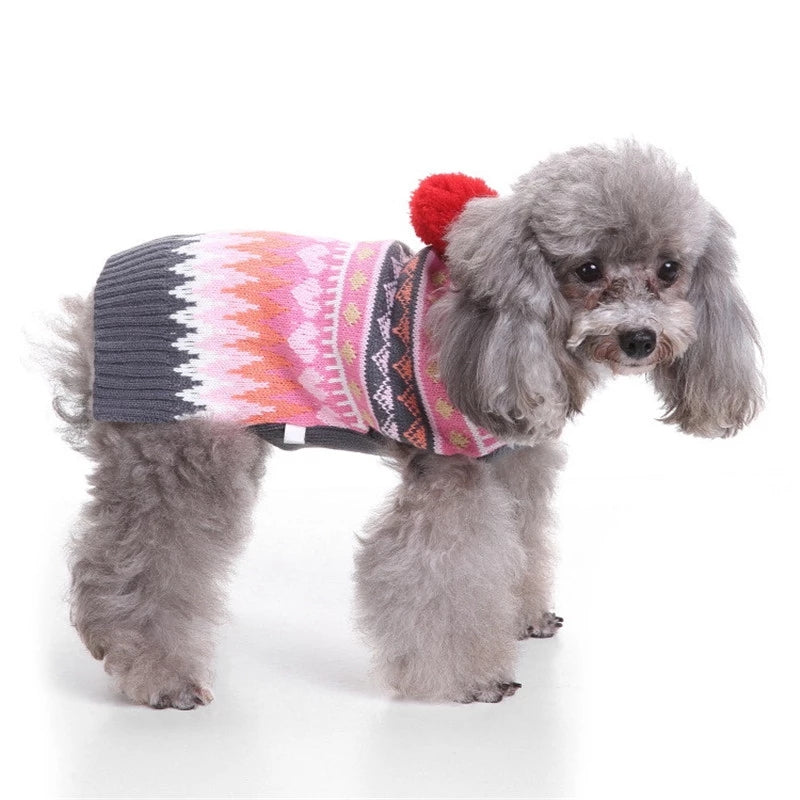 Dog Christmas Sweater With A Hat