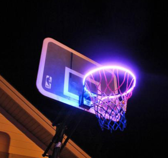 LED Solar Basketball Rack