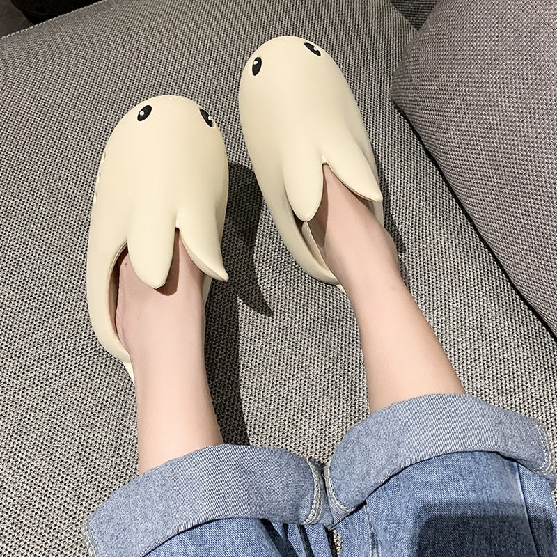 Easter Gift Bunny Shoes Women Lovely Rabit Sandals Light Weight Summer Platform Clogs Outdoor Slippers Soft Girl Slide Anti-slip