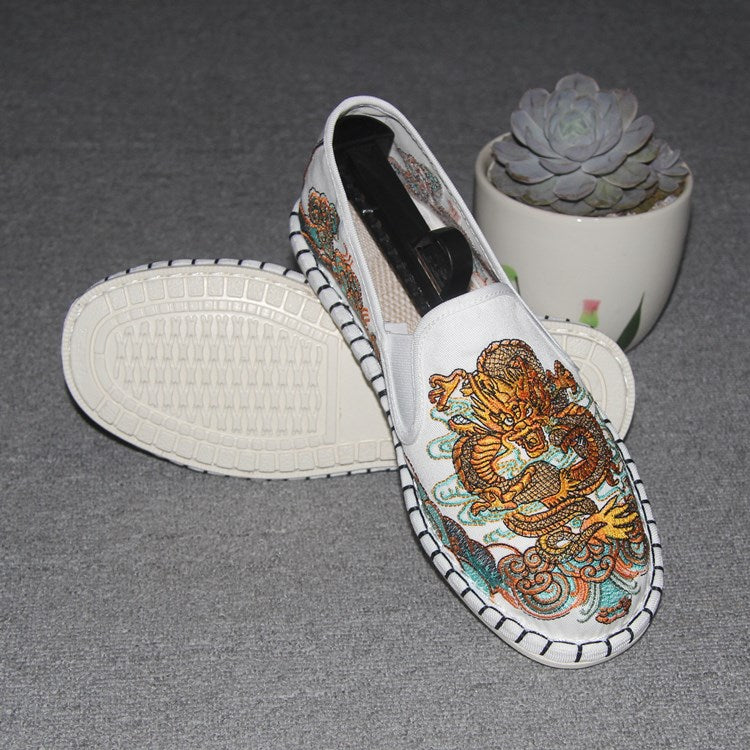 Men's Embroidery Casual Shoe
