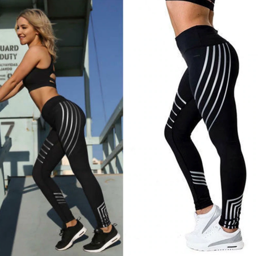 Leggings With Reflective Bands
