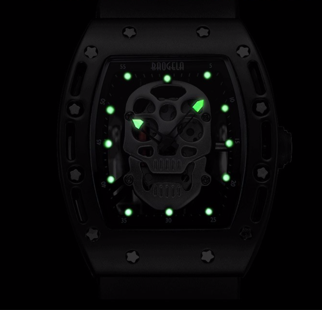 Luminous Skull Watch