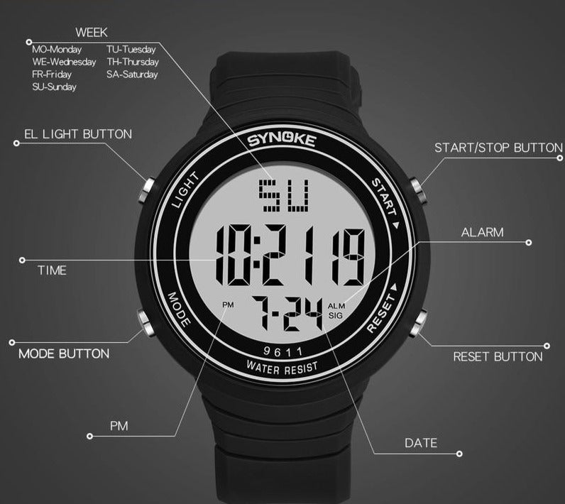Sport LED Waterproof Wrist Watch