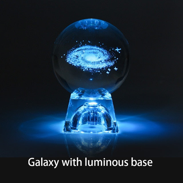 Amazing Engraved Galaxy Crystal Lamp - ChoiceBird