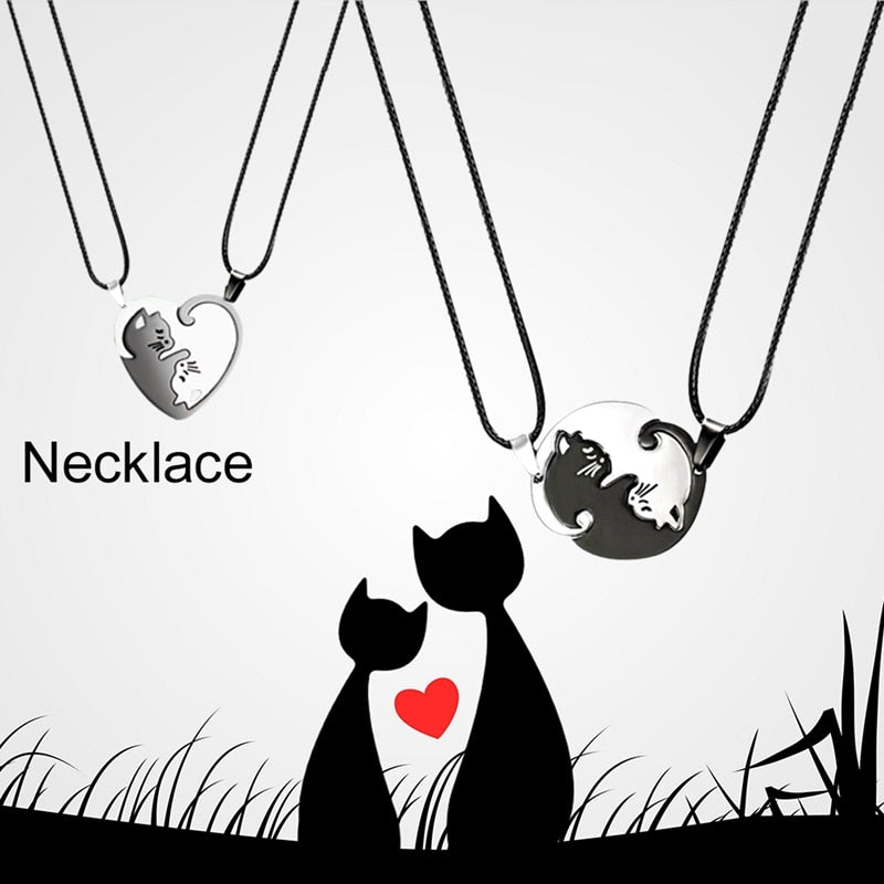 Cat Couple Necklace