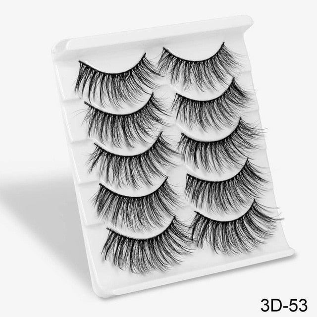 5 Pair 3D Mink Hair Eyelashes{VIP Gift}