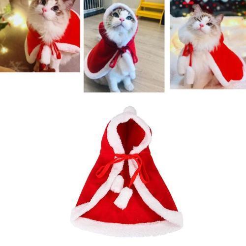Stylish Premium Christmas Hooded Coat For Cat - ChoiceBird